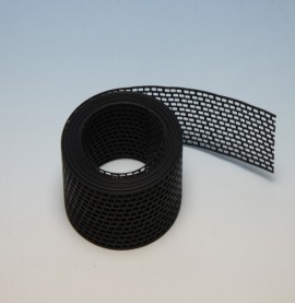 Protektor 100mm PVC  Black Ventilation Strip (5M Roll)