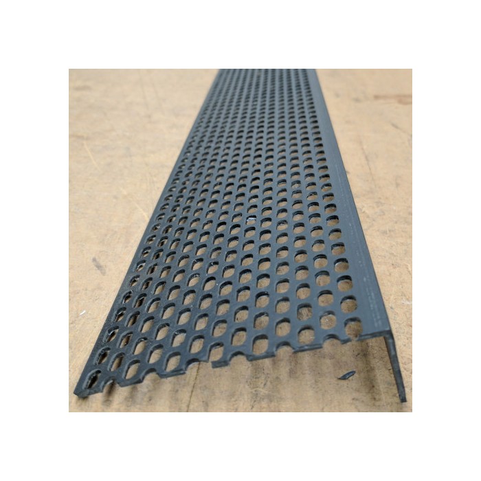 Wemico 30mm x 50mm x 2.5m Black PVC Ventilation Angle (1 length) 