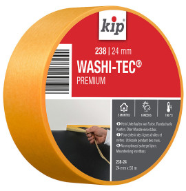 Kip 238 Washi-Tec Premium Plus Tape Yellow 24mm x 50m