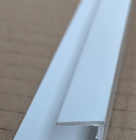 Wemico White PVC Clip on Profile 20mm x 10mm x 9.5mm x 2.5m 1 Length