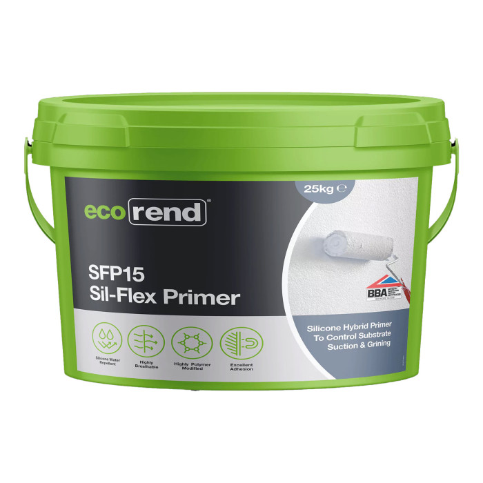 Ecorend SFP15 Sil-Flex Portland Stone Primer for Silicone Thin Coat Render 25kg Tub