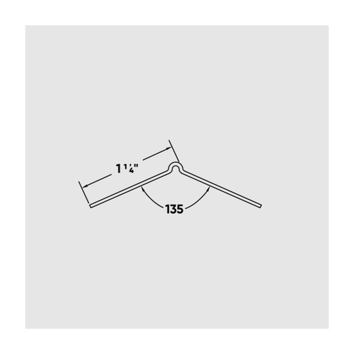 Trim-Tex Outside Splayed PVC Corner Bead 1 Length 135 Degree 4210